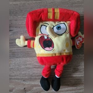 NWT TY Beanie SpongeBob SquarePants Plush Toy